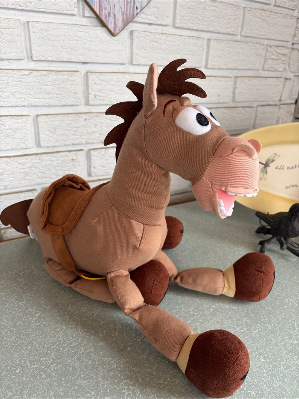 Disney Store Toy Story Bullseye Plush hoofs spell ANDY
